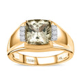 Luxoro 14K Yellow Gold AAA Turkizite, Diamond (G-H, I2) Men's Ring (Size 10.0) (6.85 g) 4.15 ctw - Sticky add to cart bar