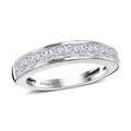 Moissanite Ring in Platinum Over Sterling Silver (Size 8.0) 1.25 ctw - Sticky add to cart bar
