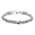 Sterling Silver Byzantine Chain Bracelet (8.00 In) 15.20 Grams - Sticky add to cart bar