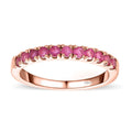 Niassa Ruby (FF) Ring in Platinum Over Sterling Silver (Size 6.0) 0.55 ctw - Sticky add to cart bar