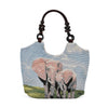 Blue Elephant Print