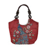 Red Peacock Print