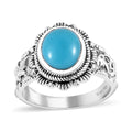 Artisan Crafted Premium Sleeping Beauty Turquoise Ring in Sterling Silver (Size 10.0) 2.60 ctw - Sticky add to cart bar