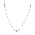 Diamond Accent Necklace (18 Inches) in Platinum Over Sterling Silver - Sticky add to cart bar