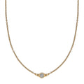Diamond Accent Necklace 18 Inches in Vermeil Yellow Gold Over Sterling Silver - Sticky add to cart bar