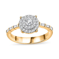 Luxoro Diamond G-H I3 Ring in 10K Yellow Gold Size 6.0 0.50 ctw
