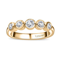 Luxoro 10K Yellow Gold Diamond (G-H, I3) Ring (Size 9.0) 0.50 ctw