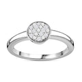 Diamond Ring in Vermeil RG Over Sterling Silver (Size 6.0) 0.06 ctw - Sticky add to cart bar