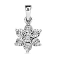 Diamond Accent Flower Pendant in Platinum Over Sterling Silver - Sticky add to cart bar