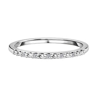 Diamond Accent Ring in Platinum Over Sterling Silver (Size 8.0) 0.05 ctw
