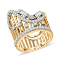 Moissanite Ring in Vermeil YG Over Sterling Silver (Size 6.0) 1.30 ctw - Sticky add to cart bar