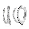 Moissanite Earrings in Platinum Over Sterling Silver 0.30 ctw - Sticky add to cart bar