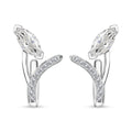 Moissanite Earrings in Platinum Over Sterling Silver 1.25 ctw - Sticky add to cart bar