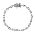 Blue Topaz Bracelet in Platinum Over Sterling Silver (6.50 In) 9.90 ctw - Sticky add to cart bar