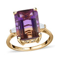 Luxoro 10K Yellow Gold AAA Anahi Ametrine, Diamond (G-H, I2) Ring (Size 10.0) 7.70 ctw - Sticky add to cart bar