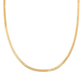 Herringbone Chain Necklace in 14K Yellow Gold Over Sterling Silver 20 Inches 6.50 Grams - Sticky add to cart bar