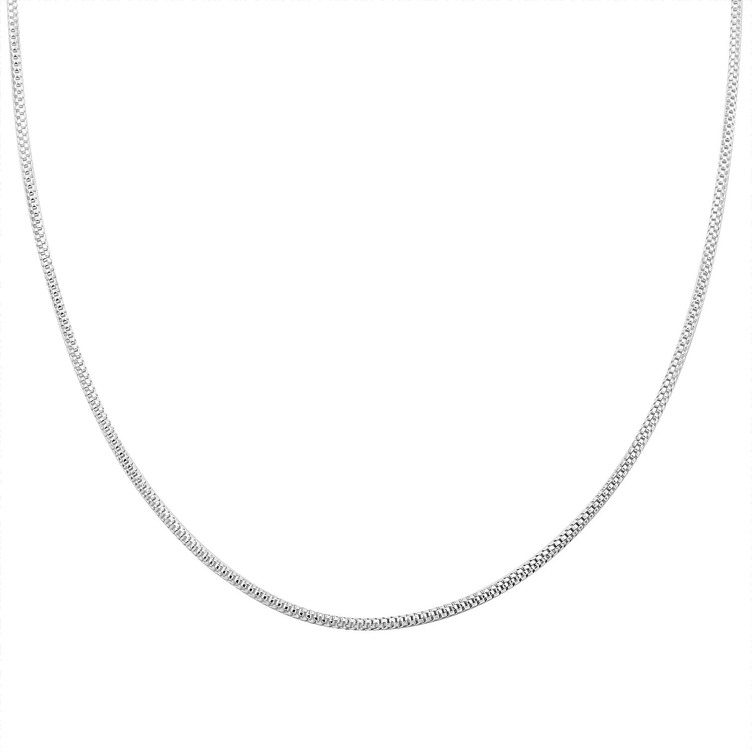 Sterling Silver Diamond-Cut Coryana Necklace 24 Inches 10 Grams