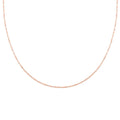 Italian 14K Rose Gold Over Sterling Silver Twisted Necklace 18-24 Inches 4 Grams - Sticky add to cart bar