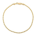 10K Yellow Gold 2.1mm Quint Rope Bracelet (7.00 In) 1.20 Grams - Sticky add to cart bar