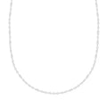 Sterling Silver Adjustable Link Chain Necklace 24 Inches 2.80 Grams - Sticky add to cart bar