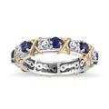 TLV Masoala Sapphire (FF) XOXO Ring in Vermeil YG and Platinum Over Sterling Silver (Size 6.0) 2.35 ctw - Sticky add to cart bar