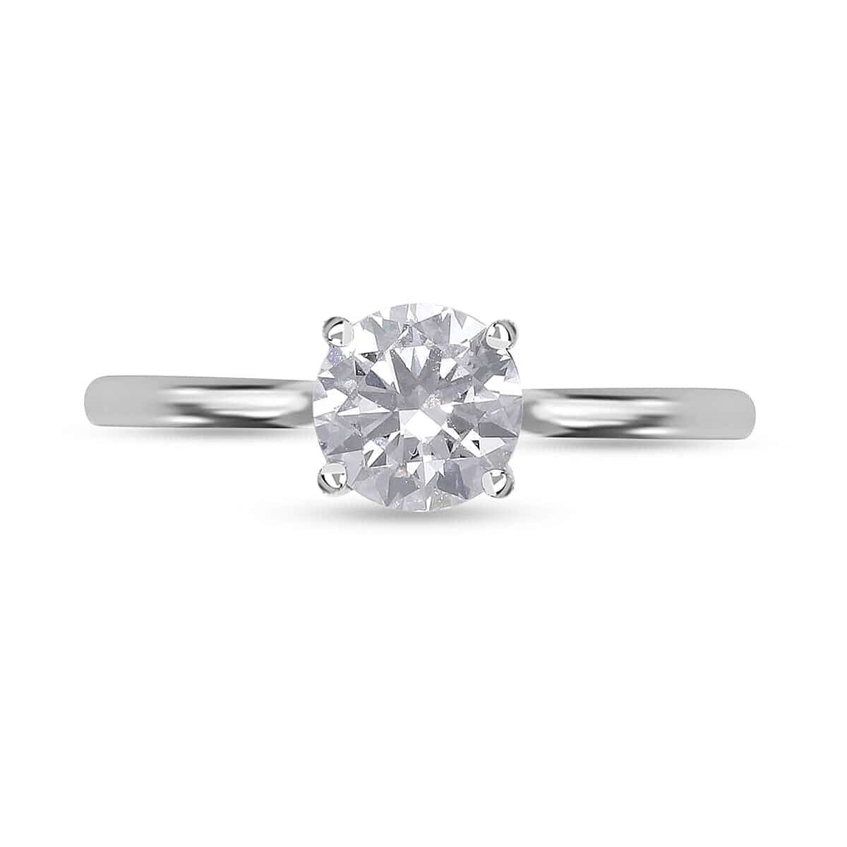 IGI Certified 14K White Gold Luxuriant Lab Grown Diamond (F, VS) Ring (Size 10.0) 1.00 ctw