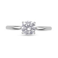 IGI Certified 14K White Gold Luxuriant Lab Grown Diamond (F, VS) Ring (Size 10.0) 1.00 ctw - Sticky add to cart bar