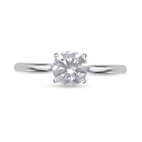 IGI Certified 14K White Gold Luxuriant Lab Grown Diamond (F, VS) Ring (Size 10.0) 1.00 ctw