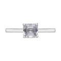 IGI Certified 14K White Gold Asscher Cut Luxuriant Lab Grown Diamond F VS Solitaire Ring (Size 8.0) 1.00 ctw - Sticky add to cart bar