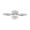 IGI Certified 14K White Gold Luxuriant Lab Grown Diamond (F, VS) Solitaire Ring (Size 8.0) 1.00 ctw - Sticky add to cart bar