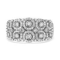Diamond Ring in Sterling Silver