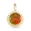 Certified & Appraised Luxoro 10K Yellow Gold AAA Canadian Ammolite Solitaire Pendant without Chain - Sticky add to cart bar