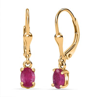 Premium Masoala Sapphire (FF) Lever Back Earrings in 14K Yellow Gold Over Sterling Silver 1.40 ctw