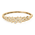 Moissanite Bangle Bracelet in Platinum Over Sterling Silver (7.50 In) 5.15 ctw - Sticky add to cart bar