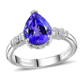 Rhapsody 950 Platinum AAAA Tanzanite, Diamond  (E-F, VS) Ring (Size 6.0) (6.10 g) 2.80 ctw - Sticky add to cart bar