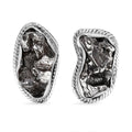 Marvelous Meteorite 24.00 ctw Earrings in Rhodium Over Sterling Silver - Sticky add to cart bar