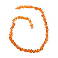Baltic Amber Flame Chips Beaded Necklace 25 Inches