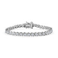 TLV Moissanite Linking Bracelet in Platinum Over Sterling Silver (6.50 In) 3.60 ctw - Sticky add to cart bar