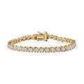 TLV Moissanite Linking Bracelet in Platinum Over Sterling Silver (6.50 In) 3.60 ctw - Sticky add to cart bar