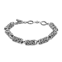 Bali Legacy Sterling Silver Dragon Bracelet (8.00 In) 17.80 Grams