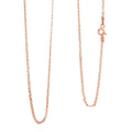 Italian 14K RG Over Sterling Silver Venezia Chain Necklace (24 Inches) (2.50 g) - Sticky add to cart bar