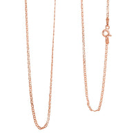 Italian 14K RG Over Sterling Silver Venezia Chain Necklace (24 Inches) (2.50 g)