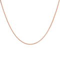 Italian 14K Rose Gold Over Sterling Silver Franco Chain Necklace 24 Inches 3.40 Grams - Sticky add to cart bar
