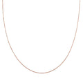 Italian 14K Rose Gold Over Sterling Silver Chain Necklace 24 Inches 2.60 Grams - Sticky add to cart bar