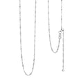 Italian Sterling Silver Singapore Chain Necklace 24 Inches 2.80 Grams - Sticky add to cart bar