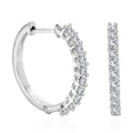 Moissanite Hoop Earrings in Vermeil YG Over Sterling Silver 0.75 ctw - Sticky add to cart bar