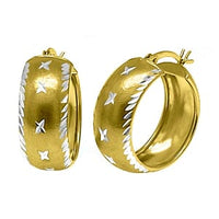 Vermeil YG Over Sterling Silver Earrings 4.20 g
