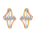White Moissanite Earrings in 14K Yellow, Rose Gold and Rhodium Over Sterling Silver 0.90 ctw - Sticky add to cart bar