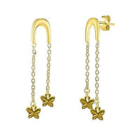 Vermeil YG Over Sterling Silver Earrings 2.00 g