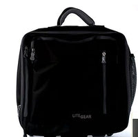 TLV Birthday Deal Lite Gear Hybrid Rolling Tote Luggage (14.5x13.5x10")- Black